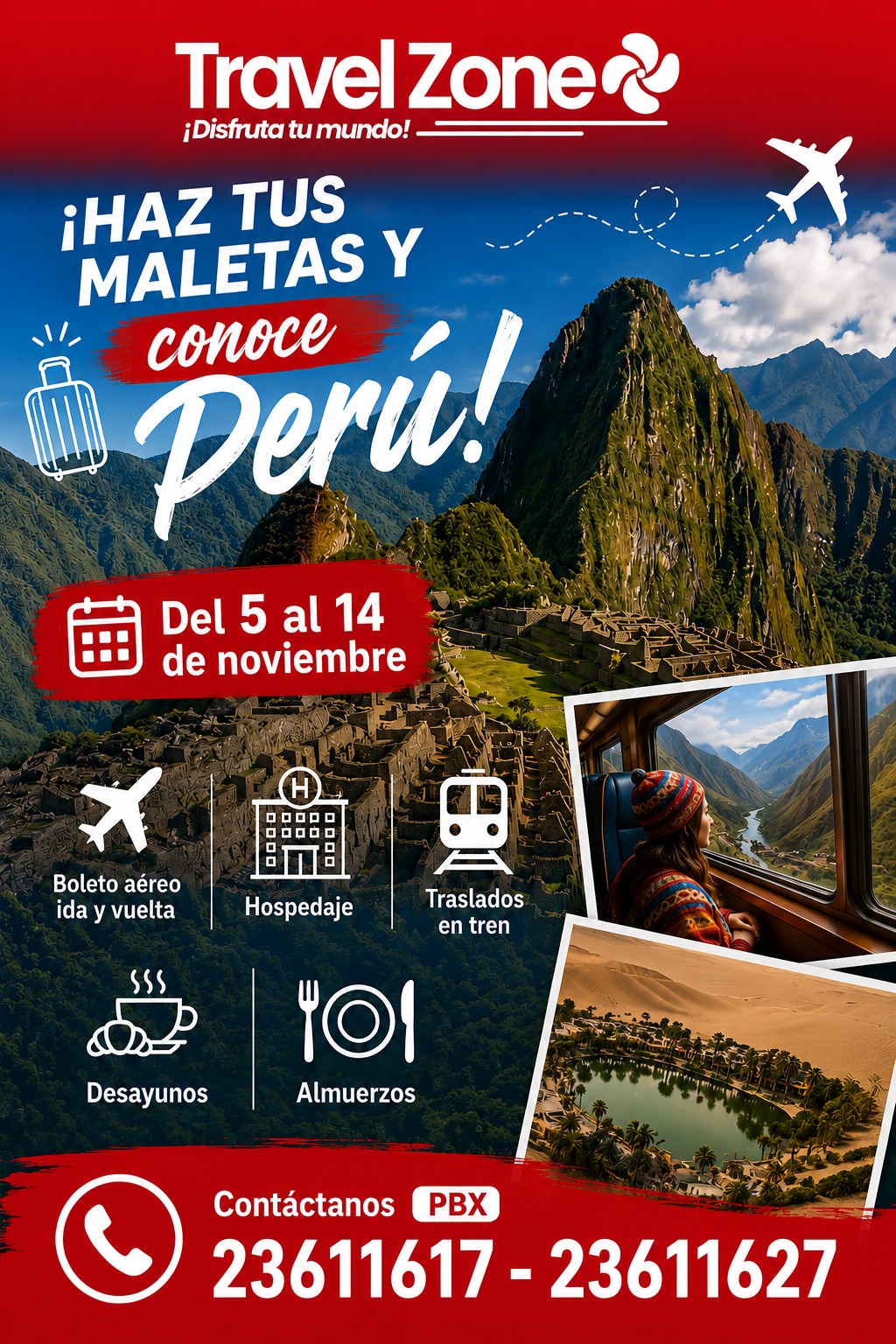 Perú del 5 al 14 de noviembre 2026